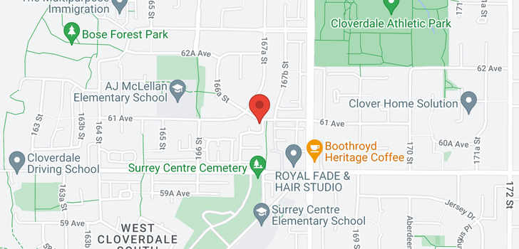 map of 63 16760 61 AVENUE